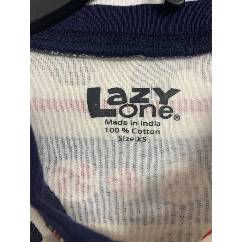 NWOT Lazy One Kids Cotton One Piece Sweet Cheeks Pajamas Unisex Size‎ XS